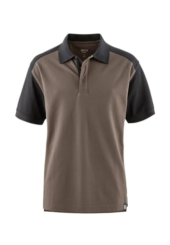 pka Polo-Shirt Premium, Schlamm/schwarz, Größe XXL von pka
