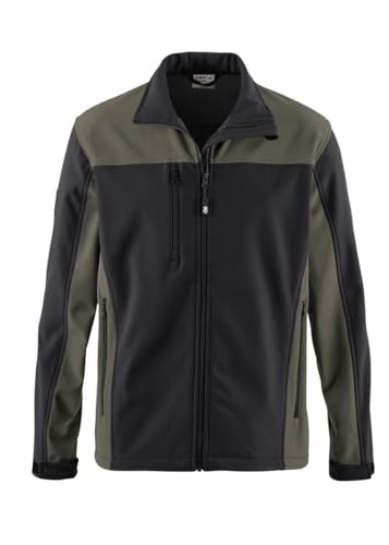 pka Softshelljacke BASIC - Deine Jacke für Arbeit & Freizeit, Oliv/Schwarz Größe 3XL von pka
