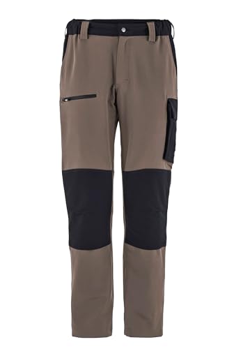 pka Stretch Allround Arbeitshose für Herren - Xfit Light in Schlamm/Schwarz Größe 58 von pka