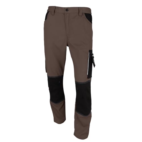 pka XWork Arbeitshose für Herren mit Stretch in Schlamm/Schwarz Größe 64 von pka