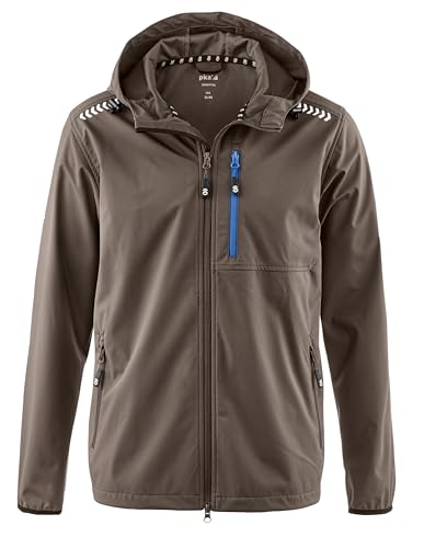 pka moderne Herren Softshelljacke für die Arbeit mit 8.000mm Wasssersäule in schlamm Größe XL von pka