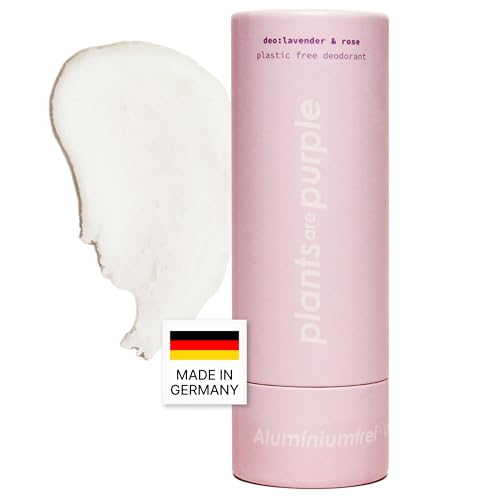 Natürlicher Deostick lavender & rose - ohne Aluminium I Effektiver Schutz gegen Schweißgeruch mit Natron, Sheabutter und Maisstärke I Für Damen und Herren I Für alle Hauttypen I Vegan Natürlicher Deostick lavender & rose - ohne Aluminium I Effektiver Schutz gegen Schweißgeruch mit Natron, Sheabutter und Maisstärke I Für Damen und Herren I Für alle Hauttypen I Vegan von plants are purple