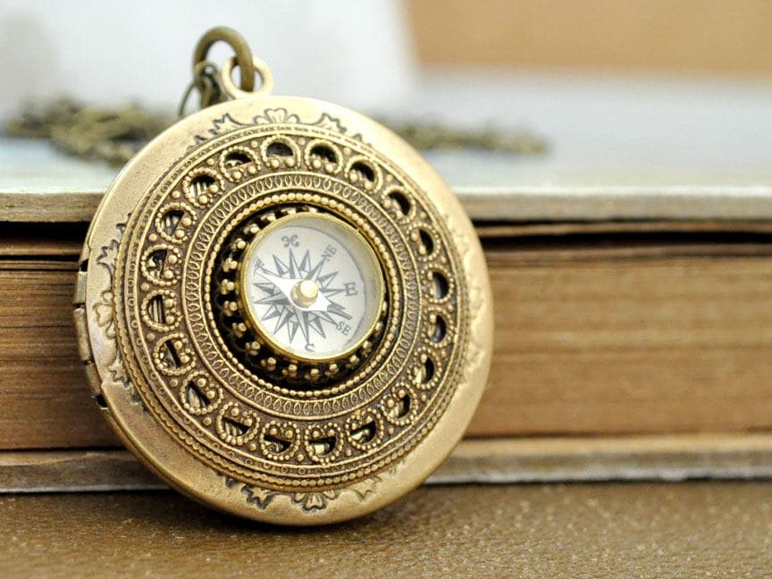 Arbeitskompass Foto Locket Schmuck Halskette Guidance Kompass Geschenk Für Frauen Funktionelles von plasticouture