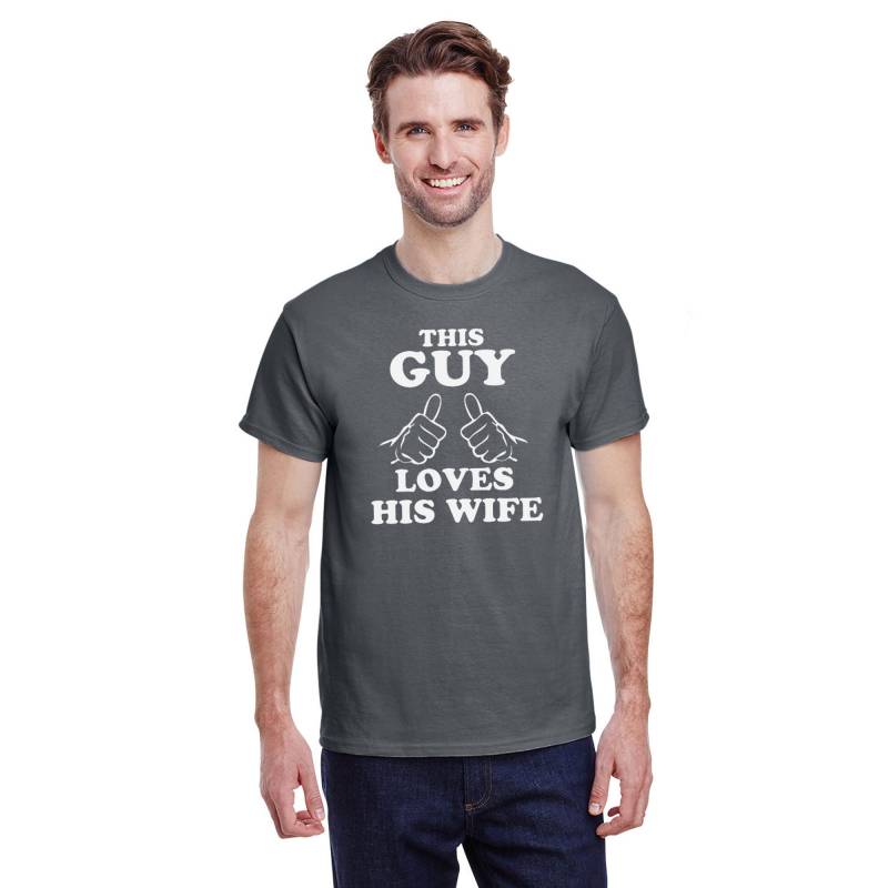 Dieser Kerl Liebt Seine Frau T-Shirt, Lustiges Ehemanngeschenk Für Ihn von plastisolpanda