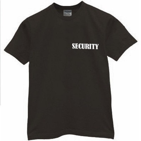 Security T-Shirt Uniform Kostüm Clubbing Trinken College Club Bar Nacht von plastisolpanda