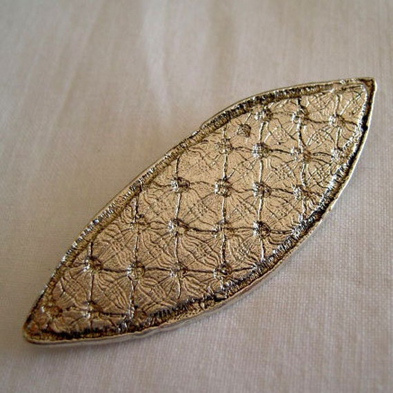 Brosche Hoja Punteada De Plata Ley von platines