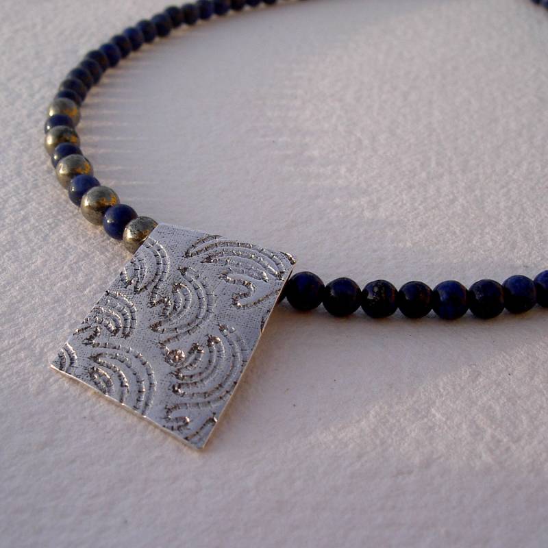 Trapezhängewellen Mit Lapislazuli Und Pyrit von platines