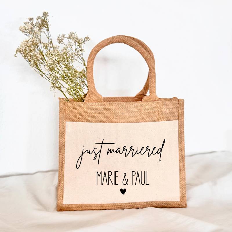 Personalisierte Tasche Zur Hochzeit | Geschenktasche Jutetasche Geschenkidee Geschenk Hochzeitsgeschenk Personalisierte Tasche Zur Hochzeit | Geschenktasche Jutetasche Geschenkidee Geschenk Hochzeitsgeschenk von plotterello