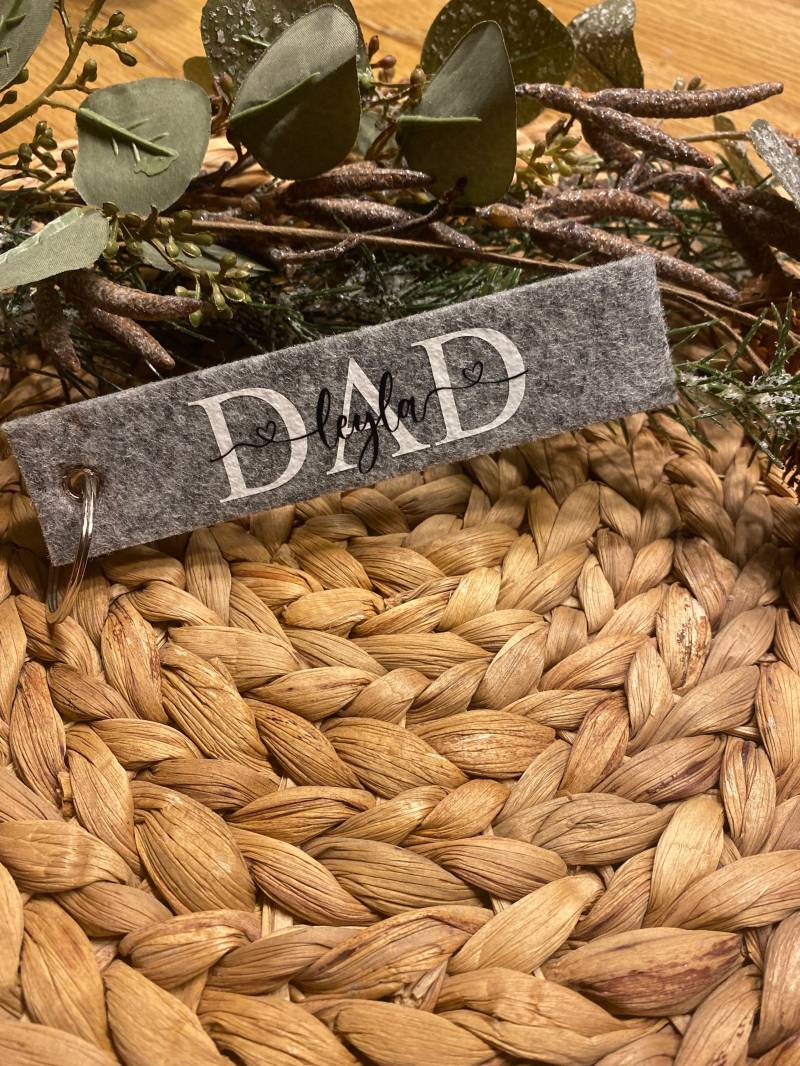 Personalisierte Schlüsselanhänger Aus Filz von plotterliebelein