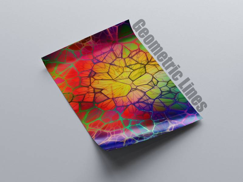 Flexfolie Geometric Lines Design, Buegelfolie, Plotterfolie 20cm X 30cm Ca Din A4 Version 1 von plottis