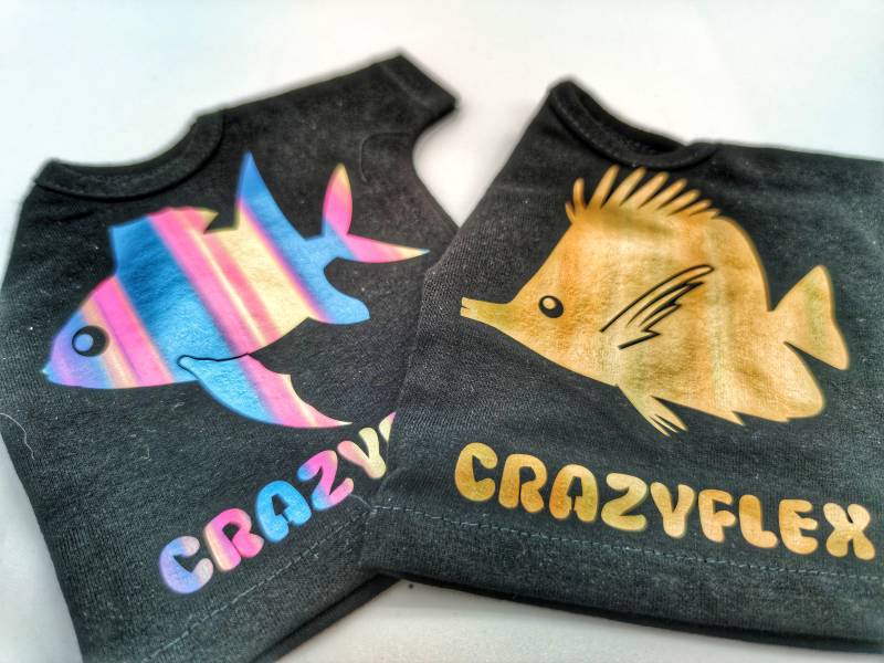 Metallic Effekt Flexfolie, Buegelfolie, Plotterfolie Ca 20cm X 29cm Din A4 Version Stripes2 For Brother - Silhouette Cameo Cricut von plottis