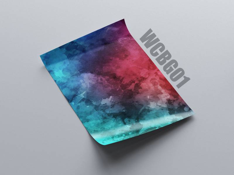 Watercolor Flexfolie, Buegelfolie, Plotterfolie 20cm X 30cm Ca Din A4 Version Wcbg1-01 von plottis