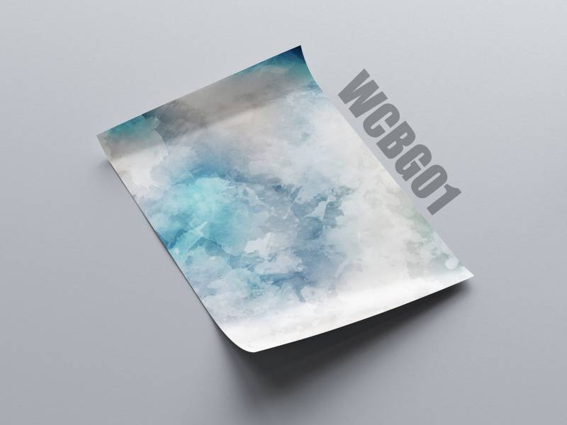 Watercolor Flexfolie, Buegelfolie, Plotterfolie 20cm X 30cm Ca Din A4 Version Wcbg1-10 von plottis