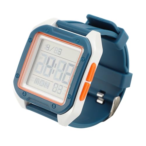 plplaaoo Digitale Sportwache für Männer Frauen EL Backlight Stoppwatch Count Down Woche Alarm TPU -Gurt Dual Time Water Proof Uhr (Lake Blue Band) von plplaaoo