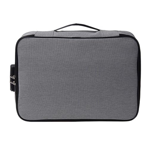 plplaaoo Document Bag,Portable File Organizer Card Holder Case,Simple Fashionable Document Storage Bag,Multifunctional Large Capacity Card Wallet with Lock for Travel plplaaoo Document Bag,Portable File Organizer Card Holder Case,Simple Fashionable Document Storage Bag,Multifunctional Large Capacity Card Wallet with Lock for Travel von plplaaoo