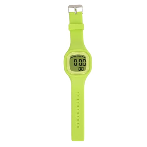 plplaaoo Kids Analog Uhr Waterd Digital Sport Watch mit 7 Farb LED Backlight Alarm Stoppwatch Week Kalender einstellbare Silikonband für Jungen Mädchen (Grün) von plplaaoo
