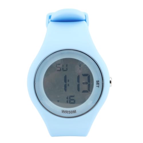 plplaaoo Kinder Digital Watch wasserfestes Alarm Stoppwatch EL Backlight Schrittzähler Kalender Chronograph Handgelenk Uhr für 5 bis 15 Jahre alte Jungen Mädchen (Blau) von plplaaoo