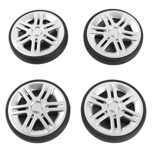 plplaaoo Koffer Ersatz Gepäck Ersatz Schwenk-Lauf Universal Gepäck Ersatz für Gepäck PVC Material Silent Rolling Langlebige Trolley für Koffer 4 Pack von plplaaoo