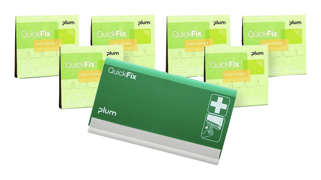 plum Erste-Hilfe-Set, Refill + Spender, water resistant von plum