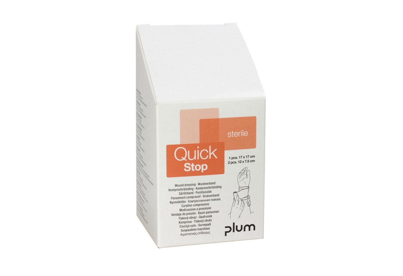 plum Erste-Hilfe-Set Wundverband QuickStop 5152 sortiert 3 Stück (6 Stück) von plum