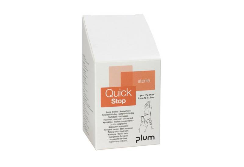 plum Erste-Hilfe-Set Wundverband QuickStop 5152 sortiert 3 Stück (6 Stück) von plum