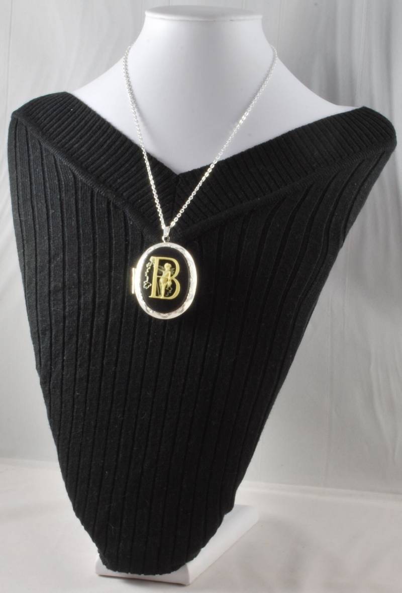 Großes Ovales Medaillon, Auswahl An Buchstaben Cameos, Mit Halsketten Option Großes Ovales Medaillon, Auswahl An Buchstaben Cameos, Mit Halsketten Option von pmtime