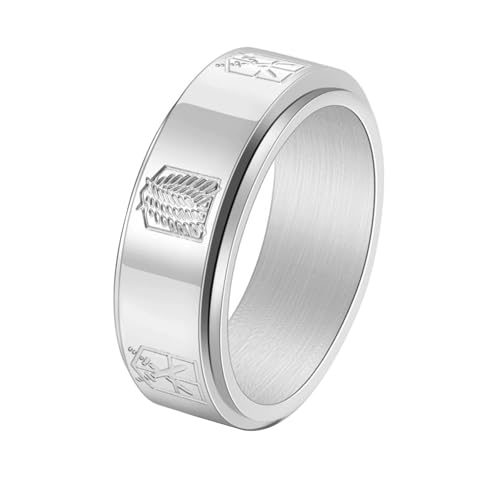 pochikiki- Anime Attack AOT Titan Ring Scout Regiment Ringe Mode Design Männer Attack AOT Titan Merch pochikiki- Anime Attack AOT Titan Ring Scout Regiment Ringe Mode Design Männer Attack AOT Titan Merch von pochikiki-