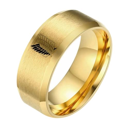 pochikiki- Attack AOT On Titan Ring Wings Of Liberty Flag Fingerringe für Männer Frauen Charme Schmuck Anime Fans pochikiki- Attack AOT On Titan Ring Wings Of Liberty Flag Fingerringe für Männer Frauen Charme Schmuck Anime Fans von pochikiki-