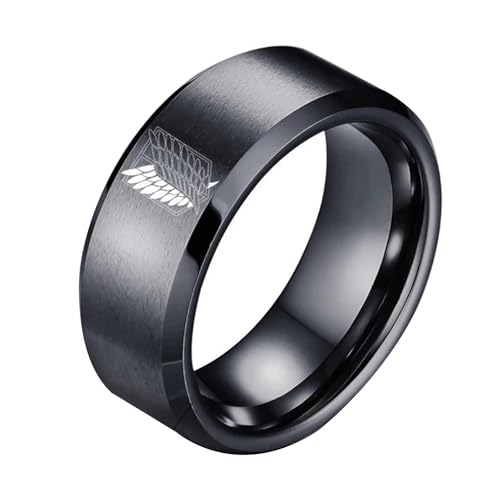 pochikiki- Attack AOT On Titan Ring Wings Of Liberty Flag Fingerringe für Männer Frauen Charme Schmuck Anime Fans pochikiki- Attack AOT On Titan Ring Wings Of Liberty Flag Fingerringe für Männer Frauen Charme Schmuck Anime Fans von pochikiki-