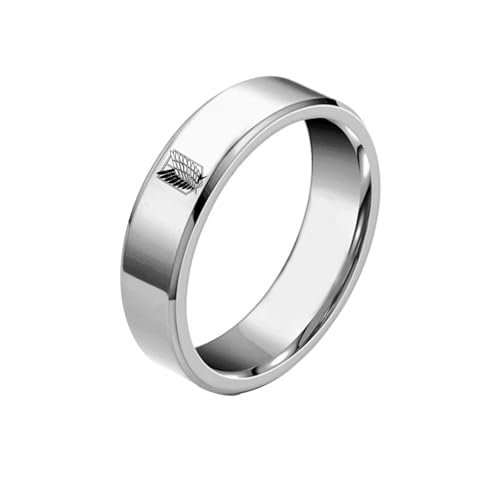 pochikiki- Attack AOT Titan Anime Peripheriegeräte Eren Jaeger Scout Regiment Charakter Ringe Unisex Verfügbare Größen Ringe Schmuck von pochikiki-