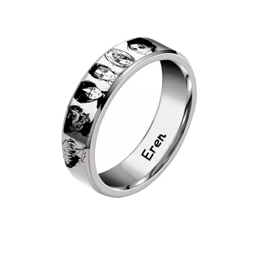 pochikiki- Attack AOT Titan Anime Peripheriegeräte Eren Jaeger Scout Regiment Charakter Ringe Unisex Verfügbare Größen Ringe Schmuck von pochikiki-