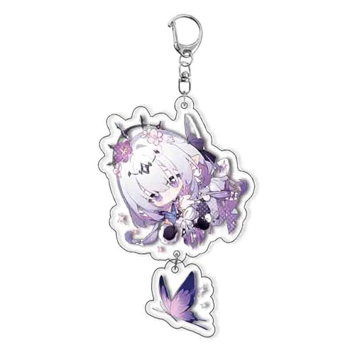 pochikiki- Game Cartoon Honkai Castorice Star Rail Schlüsselanhänger Anaxagoras Anhänger Y2K Creative New Student School Bag Schlüsselanhänger von pochikiki-