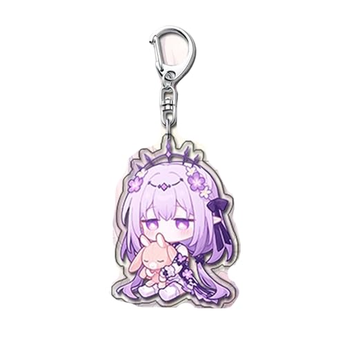 pochikiki- Honkai Game Star Rail Castorice Schlüsselanhänger Niedlich Modische Doppelseitige Acryl Rucksack Hängende Dekoration von pochikiki-