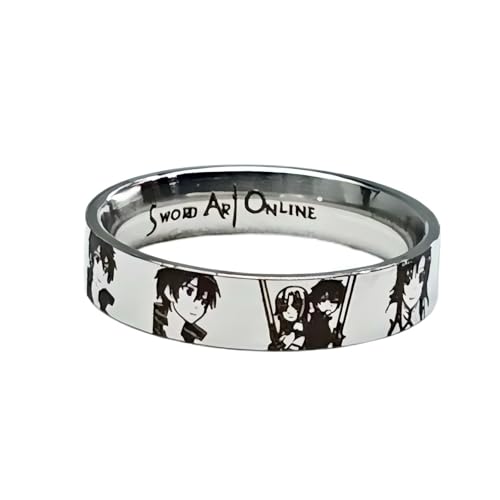 pochikiki- SAO Sword Online Anime Peripheriegeräte Kirigaya Kazuto Yuuki Asuna Charakter Ringe Unisex Verfügbare Größen Ringe Schmuck von pochikiki-