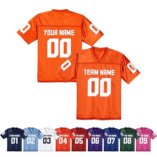 pod4hockey Replica American Football Trikot – Uniform zum Personalisieren mit Teamname & Rückennummer – Fan-Geschenk für Männer, Frauen & Jugendliche von pod4hockey