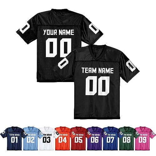 pod4hockey Replica American Football Trikot – Uniform zum Personalisieren mit Teamname & Rückennummer – Fan-Geschenk für Männer, Frauen & Jugendliche von pod4hockey