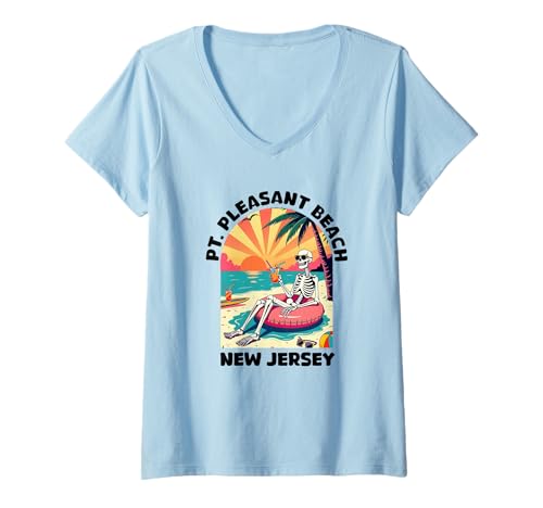Damen Point Pleasant Beach New Jersey NJ Junge Mädchen Herren Damen T-Shirt mit V-Ausschnitt Damen Point Pleasant Beach New Jersey NJ Junge Mädchen Herren Damen T-Shirt mit V-Ausschnitt von point pleasant beach New Jersey Souvenir
