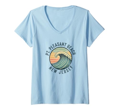 Damen Point Pleasant Beach New Jersey NJ Junge Mädchen Herren Damen T-Shirt mit V-Ausschnitt Damen Point Pleasant Beach New Jersey NJ Junge Mädchen Herren Damen T-Shirt mit V-Ausschnitt von point pleasant beach New Jersey Souvenir