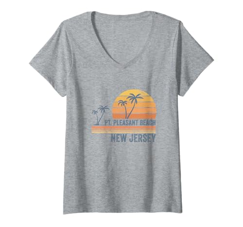Damen Point Pleasant Beach New Jersey NJ Junge Mädchen Herren Damen T-Shirt mit V-Ausschnitt Damen Point Pleasant Beach New Jersey NJ Junge Mädchen Herren Damen T-Shirt mit V-Ausschnitt von point pleasant beach New Jersey Souvenir