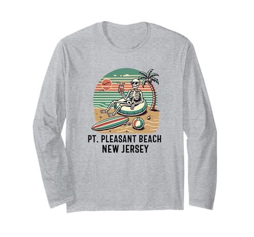 Point Pleasant Beach New Jersey NJ Junge Mädchen Herren Damen Langarmshirt von point pleasant beach New Jersey Souvenir