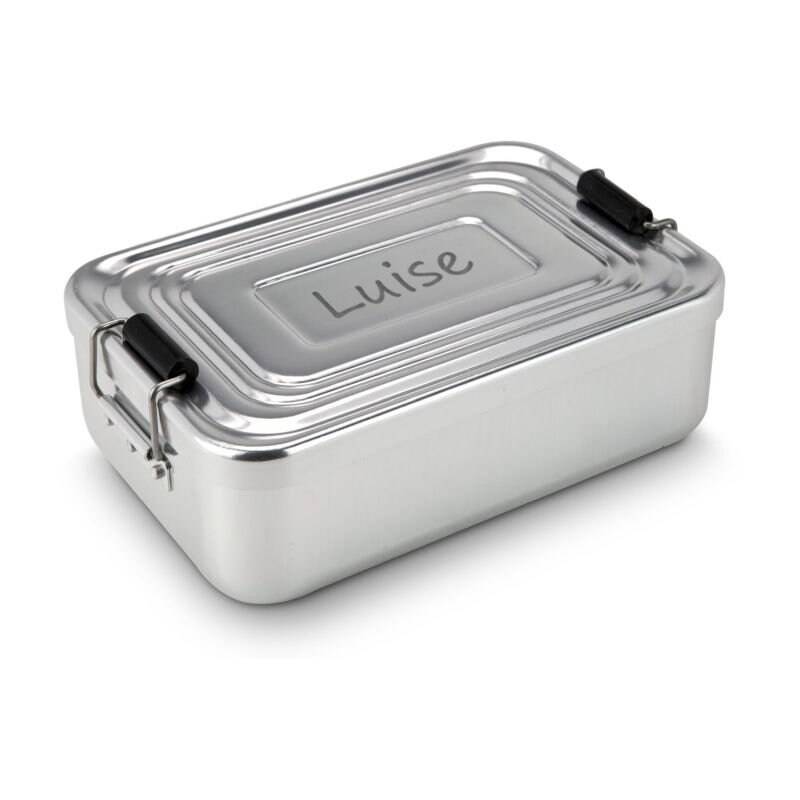 Lunch-Box Mit Wunschgravur in Silber von polareffekt