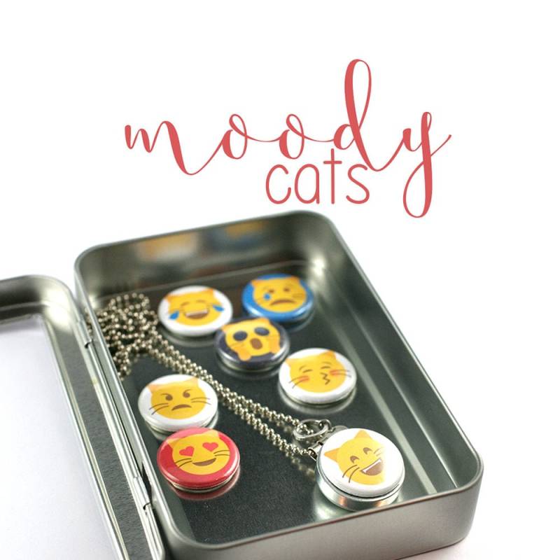 Emoji Katzen Medaillon Halskette Emoticon 7 Wechselbare Deckel Emotion Geburtstagsgeschenk Magnet Recycelter Stahl Spaß Emoji Katzen Medaillon Halskette Emoticon 7 Wechselbare Deckel Emotion Geburtstagsgeschenk Magnet Recycelter Stahl Spaß von polarity
