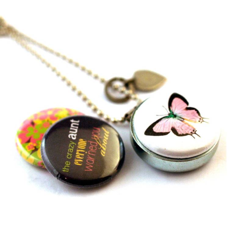 Tante Schmuck Halskette Locket Lustiges Geschenk Für 3 Magnetdeckel Recycelter Stahl Personalisiertes Lieblings von polarity