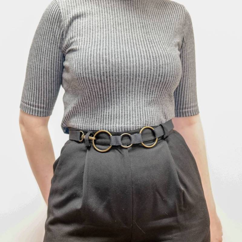 Drei-Ringe-Gürtel Mit Verschluss/Messing/100% Baumwolle/Längenverstellbar/Unisex/Vegan Drei-Ringe-Gürtel Mit Verschluss/Messing/100% Baumwolle/Längenverstellbar/Unisex/Vegan von pollimpias