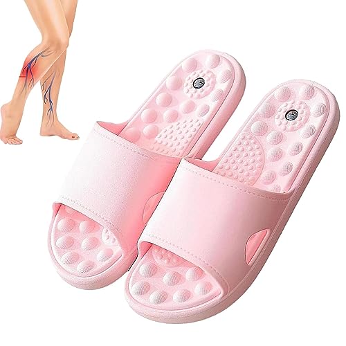 Akupressur-Hausschuhe für Männer - Durchblutungspantoffeln Sandalen Reflexzonenmassage Akupressur Sandalen,Gesundheits-Fußmassage-Hausschuhe für die Gesundheit und das Wohlbefinden von Pologmase von pologmase