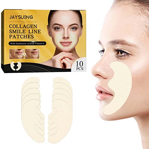 Aufnäher für die Lachlinie | Face Tape für feine Linien,Face Lift Patches für Lachfältchen im Mundwinkel, hautstraffende Pflege Pologmase von pologmase