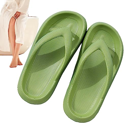 Badezimmerpantoffeln Damen - EVA Damen Hausschuhe für die Dusche mit dicker Sohle,Leichte, rutschfeste, ergonomische Slipper für Strand, Fitnessstudio, Schlafzimmer, Schwimmbad, Schlafsaal, Pologmase von pologmase