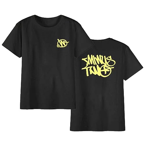 Y2K Minus-Two Cargo T-Shirt | Damen Herren Minus-Two Hinter Bedruckte Kurzarm T-Shirts | Sommer Fitness Lässig Oversize Oberteile Crew Neck Sportshirt Hip Hop Gezeitenmarke Strassenmode von pologmase