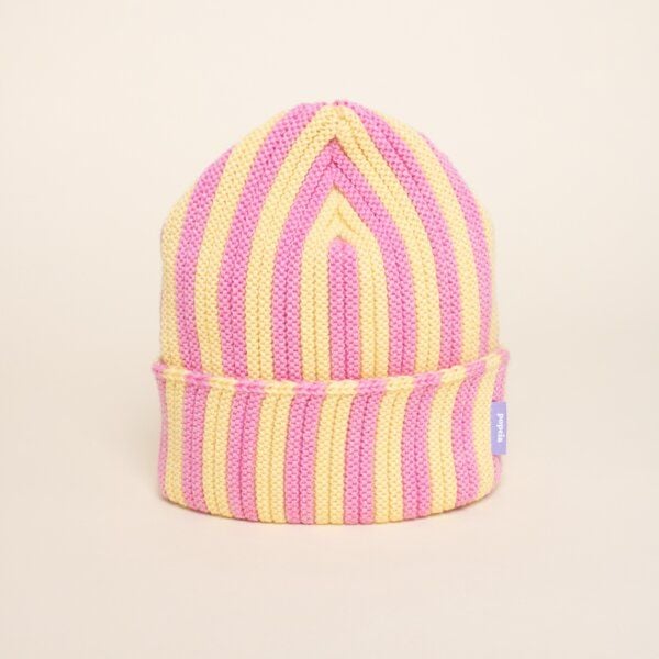 popeia Special Beanie gestreift aus 100% Merinowolle (mulesingfrei) von popeia