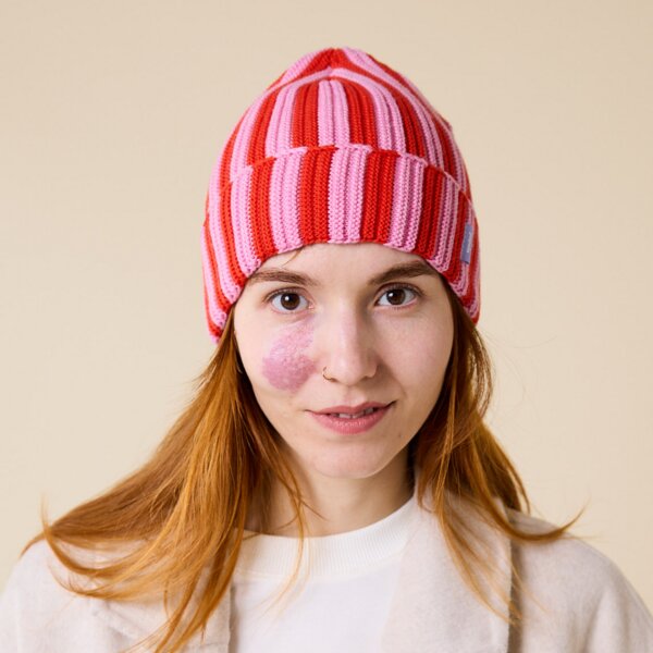 popeia Special Beanie gestreift aus 100% Merinowolle (mulesingfrei) von popeia